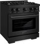 ZLINE Select 30" Black Stainless Steel Pro Style Gas Range-2