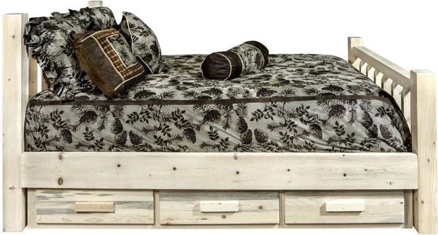 Montana Woodworks® Homestead Ready to Finish Twin Bed with Storage-3
