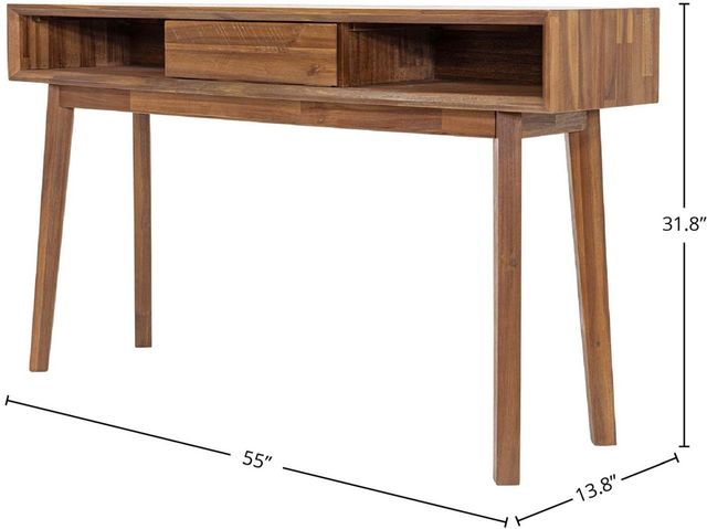 LH Home Gia Warm Pecan Console Table-2