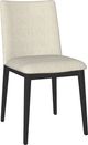 Chaise d'appoint personnalisable pour salle à manger avec siège et dossier rembourrés de Amisco Charlotte-0