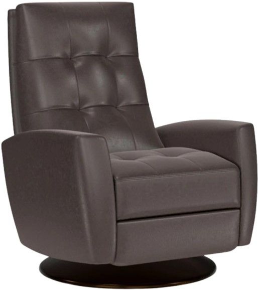 American Leather® Customizable Clark Leather 44" Power Swivel Recliner-0