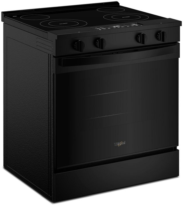 Whirlpool® 30" Black Slide-In Electric Range with No Preheat and Slow Cook Modes-1