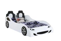 Coaster® Cruiser Car Themed White Twin Bed with Underglow Lights