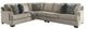 Signature Design by Ashley® Bovarian 2-Piece Stone Sectional with Ottoman-1