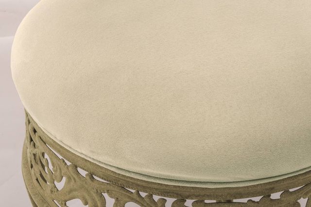 HH2 Home Villa Bone/Distressed White Vanity Stool-1