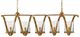 Currey & Company Maximus Washed Gold Leaf Chandelier-0