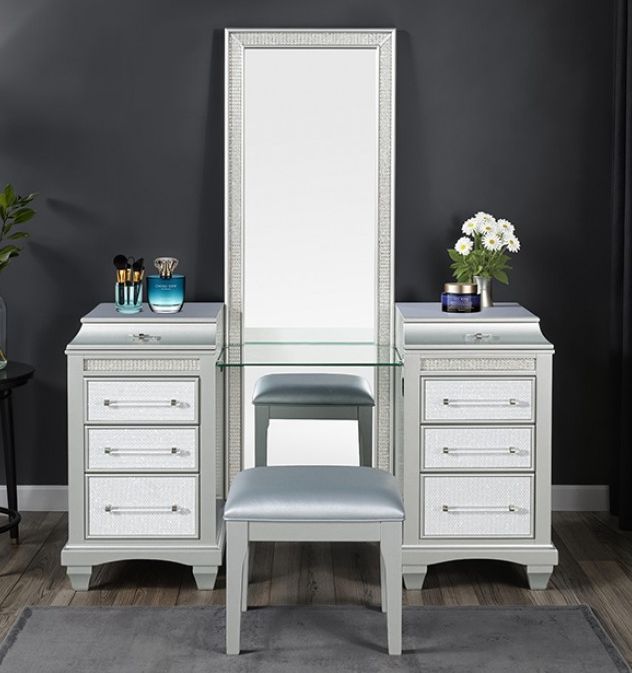 Furniture of America® Galea Vanity with Stool-1
