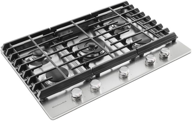 KitchenAid® 30'' Stainless Steel Gas Cooktop-9