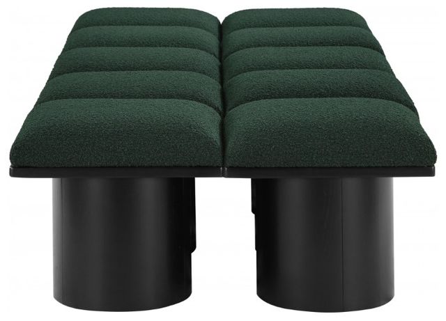 Meridian Furniture Pavilion 10-Piece Green/Black 78" Modular Bench Set-2