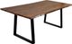 Porter International Designs Manzanita Harvest Dining Table with Black Trapezoid Base-2