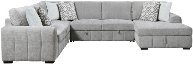 Emerald Home Ritchie 4-Piece Gray Sleeper Sectional-4