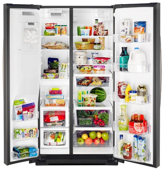 Whirlpool® 36 in. 28.5 Cu. Ft. Black Stainless Steel Side-by-Side Refrigerator-2