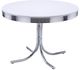 Coaster® Retro 5-Piece Red/White Round Dining Table Set-1