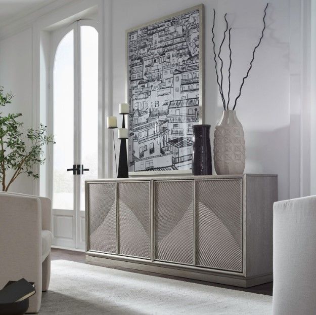 Liberty Furniture Dahlia Champagne Silver Accent Console-1