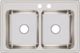 Elkay Lustertone® Classic Lustrous Satin 33" x 22" x 8-1/8" MR2-Hole Equal Double Bowl Drop-In Sink-1
