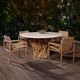 Uttermost® Stonewood White Wooden Indoor-Outdoor Dining Table-2