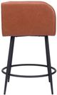 Zuo® Modern Horbat Brown Counter Stool-1