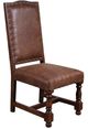 Horizon Home® Hacienda Brown Leather Dining Side Chair-0