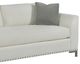 Fairfield® Customizable Urban Living Clipped Arm Sofa with Border Back and Metal Legs-2