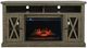 Jofran Inc. Telluride Driftwood Electric Fireplace with Logset-2