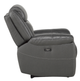 Fauteuil inclinable motorisé Lance en cuir gris Mazin Furniture-2