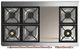 Ilve® Majestic III 48" Custom Pro Style Dual Fuel Natural Gas Range with Griddle and Copper Trim-2