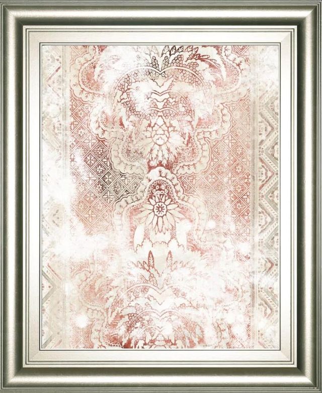 Classy Art Red World Traveler Textile III by June Erica Vess Wall Art-0