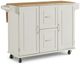 homestyles® Dolly Madison Natural Maple/White Kitchen Cart-0