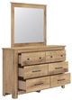 Signature Design by Ashley® Makidern Tan Dresser and Mirror-5