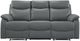 Mazin Furniture Wembley 3-Piece Dark Gray Modular Power Reclining Sofa-1