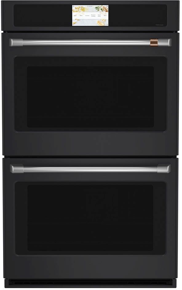 Café™ 30" Matte Black Double Electric Wall Oven-0