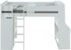 ACME Furniture Ragna White Twin Loft Bed with Desk and Wardrobe-3