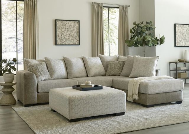 Albany Industries Bangle White Cocktail Ottoman-1