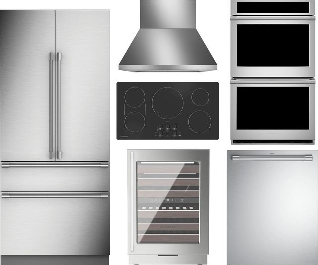 Monogram® 6 Piece Stainless Steel/Panel Ready/Black Graphite Induction Kitchen Package-0