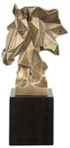 Uttermost® Chiseled Horse Bust Black/Gold Sculpture-3