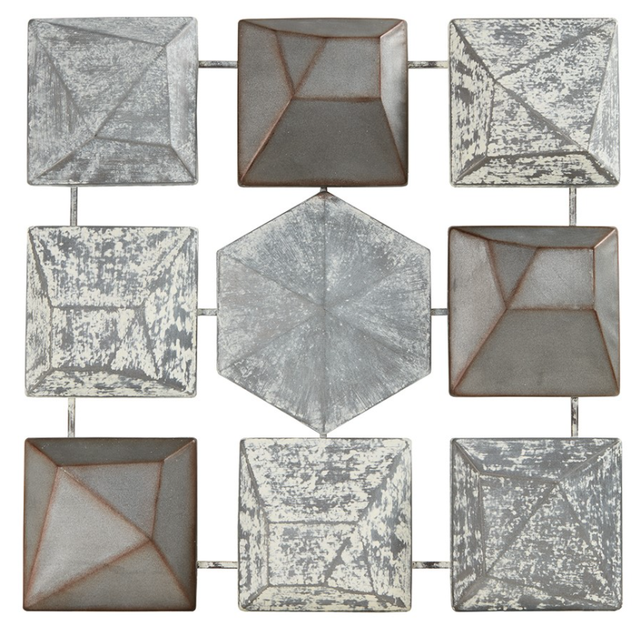 Olliix by INK+IVY Essex Grey Wall Decor-0