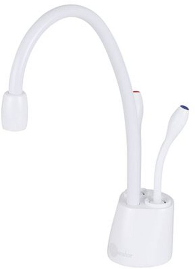 InSinkErator® White Indulge™ Contemporary Hot/Cold Faucet-2