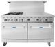 Atosa® CookRite 60'' Stainless Steel Pro Style Dual Fuel Range-0