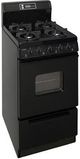 Premier 20" Black Freestanding Gas Range-0