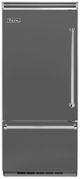 Viking® 5 Series 36 in. 20.4 Cu. Ft. Damascus Gray Built In Left Hinge Bottom Freezer Refrigerator-0