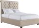 Elements International Waldorf Sand Queen Upholstered Bed-0