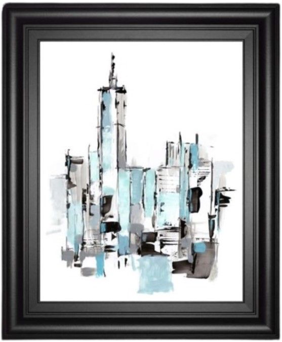 Classy Living Ethan Harper Blue City II 22" Wall Art-0