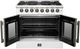 FORNO® Galiano 36" White Pro Style Dual Fuel Range-1