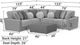 Jackson Furniture Canyon 4-Piece Fawn/Umber Modular Sectional and Ottoman-2