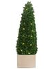 A & B Home Green Faux Boxwood Topiary Tree in Pot-0