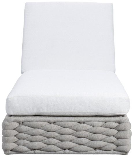 Bernhardt Salinas Bernhardt Exteriors Gray/White Fabric Outdoor Chaise-1