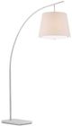 Currey & Company Cloister Brushed Nickel/White Large Floor Lamp-2