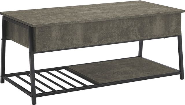 Monarch Specialties Inc. Black/Dark Bronze 42" Lift-Top Metal Coffee Table-0