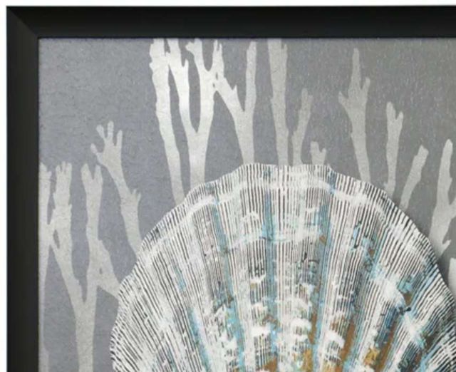 Stylecraft Shell III Black/Gray/Silver Wall Art -1