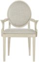 Bernhardt East Hampton Cerused Linen/Gray Dining Arm Chair-4